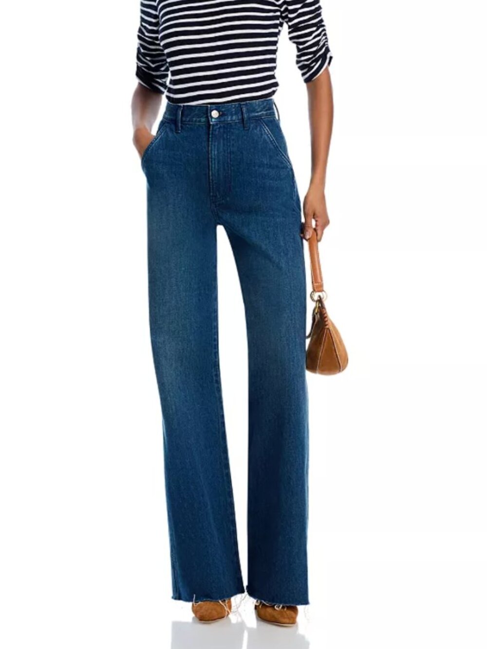 Veronica Beard Taylor High Rise Wide Leg Jeans Size 25 Northern Lights